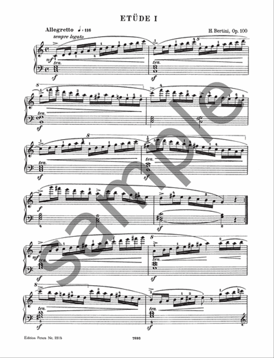 25 Easy Studies without Octaves Op. 100 Piano Method scores gallery preview page 3