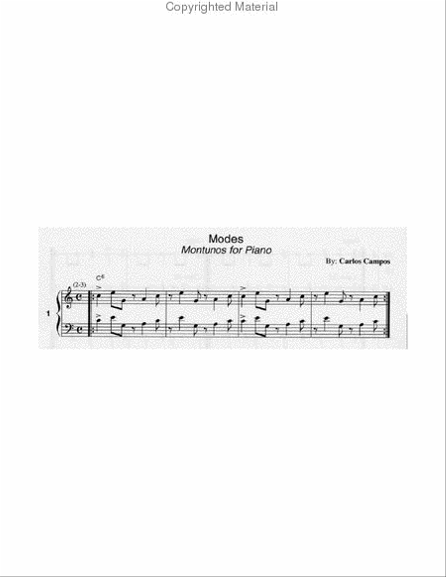 Salsa & Afro Cuban Montunos for Piano Piano Method scores gallery preview page 3