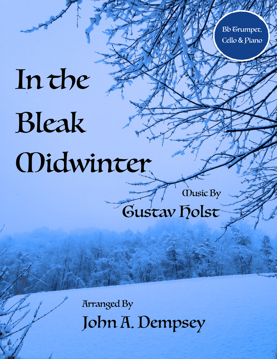 In the Bleak Midwinter (Trio for Trumpet, Cello and Piano) Trumpet Trio scores gallery preview page 1