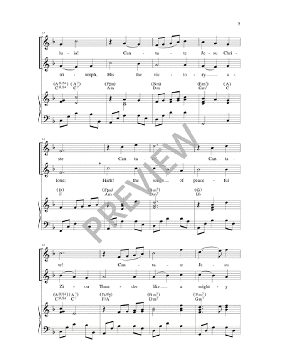 Alleluia, All the Ages 3-Part scores gallery preview page 5