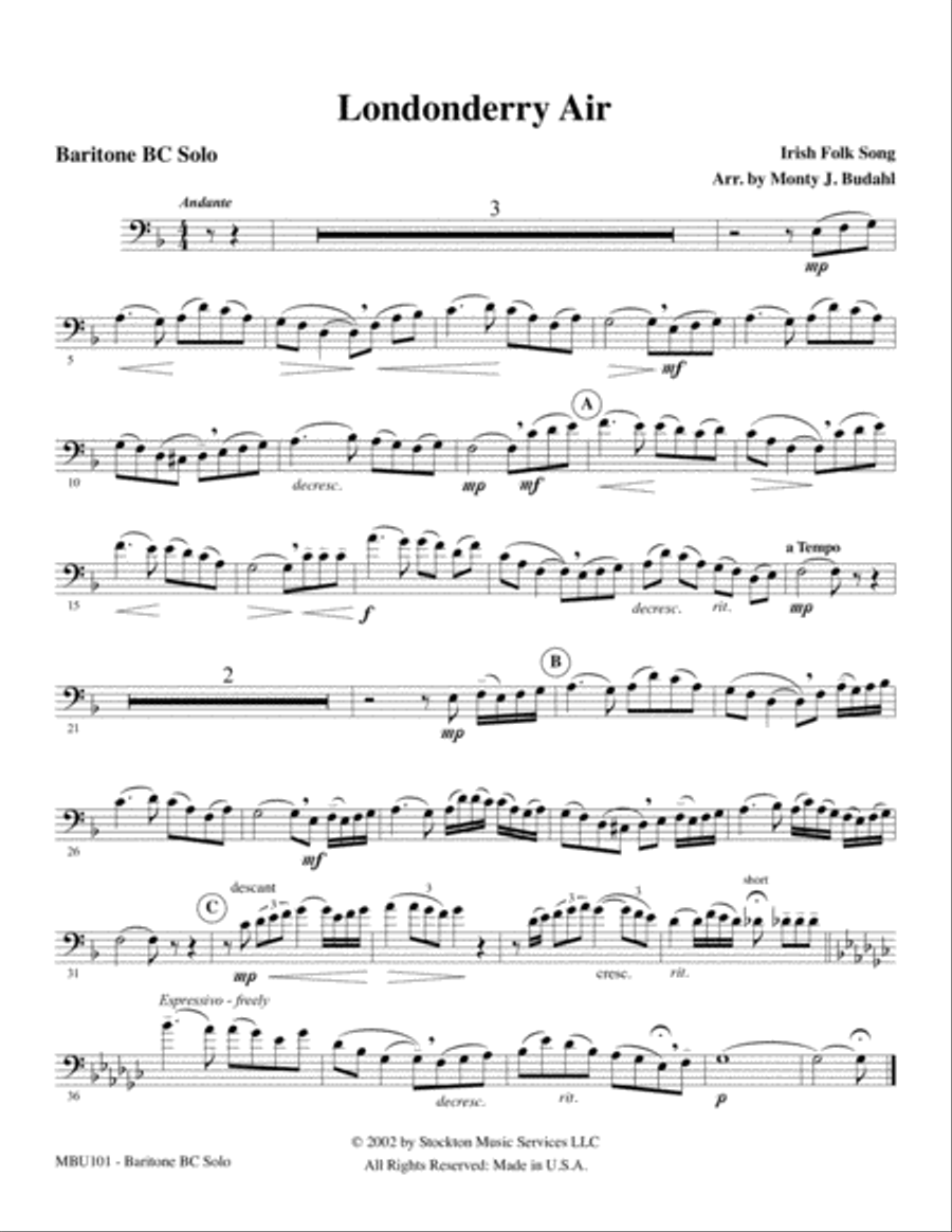 Londonderry Air Londonderry Air Baritone Horn TC scores gallery preview page 4
