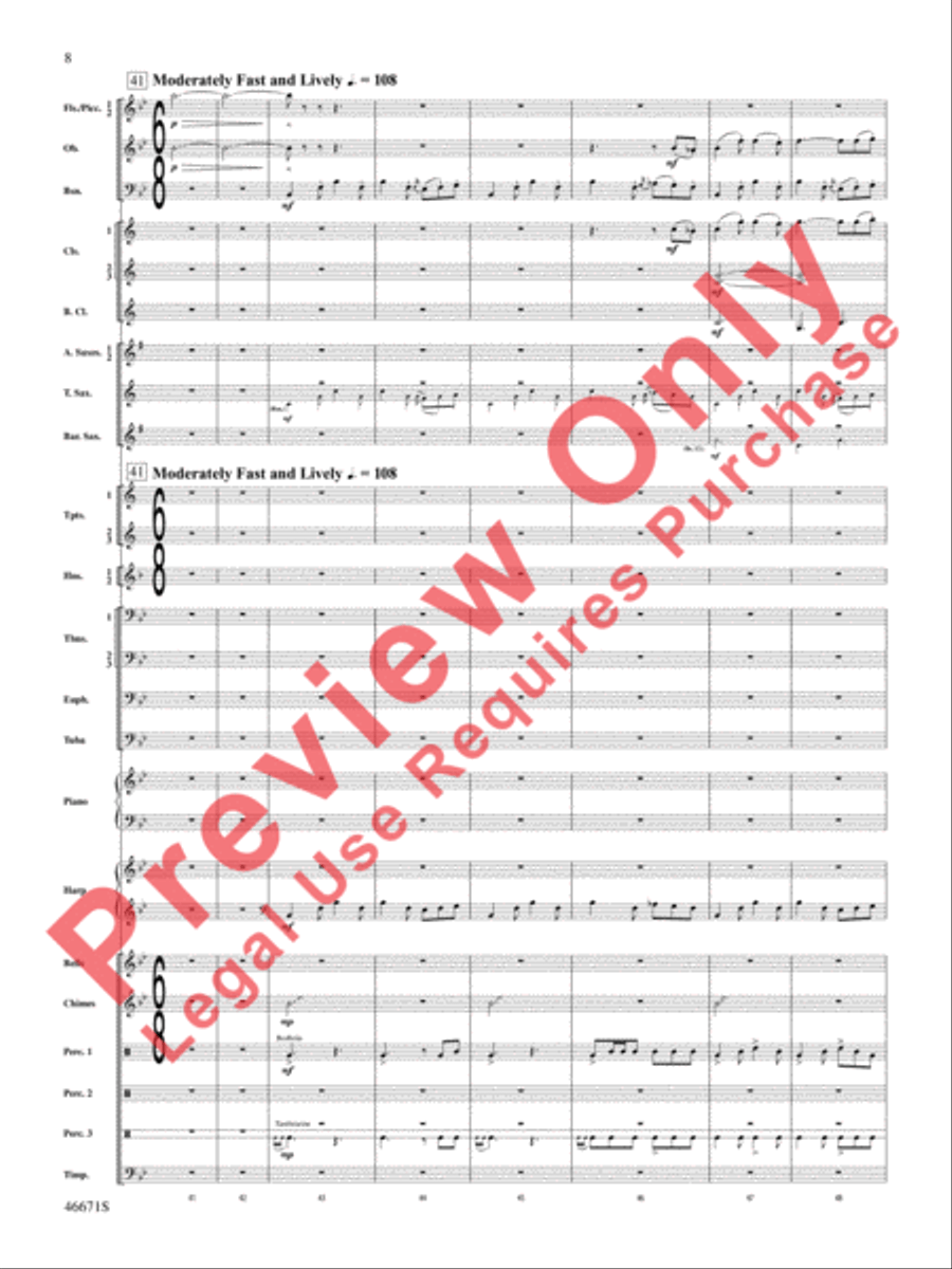 Celtic Wedding Concert Band scores gallery preview page 9