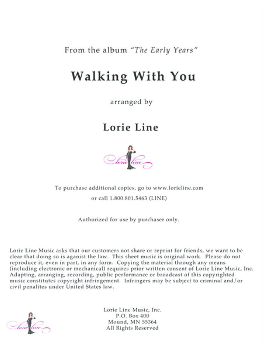 Walking With You Piano Solo scores gallery preview page 1