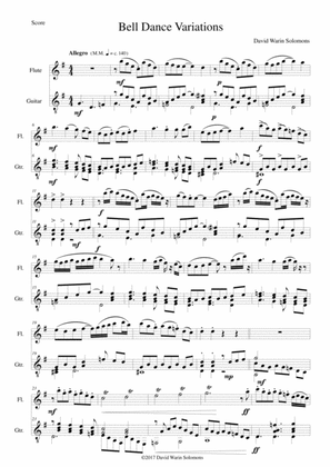 Bell Dance Variations for flute and guitar