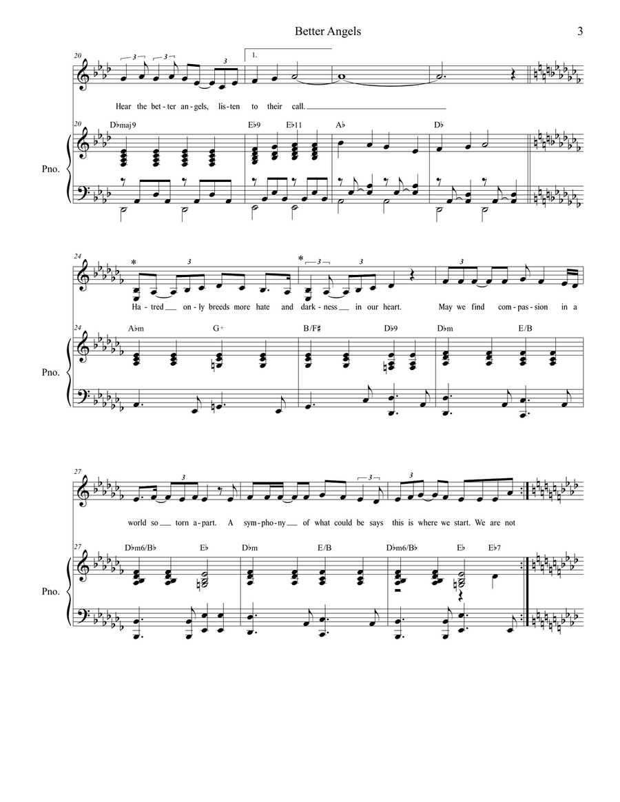 Better Angels Piano, Vocal scores gallery preview page 3