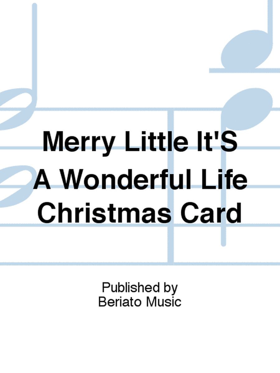 Merry Little It's A Wonderful Life Christmas Card
