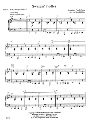 Swingin' Fiddles: Piano Accompaniment