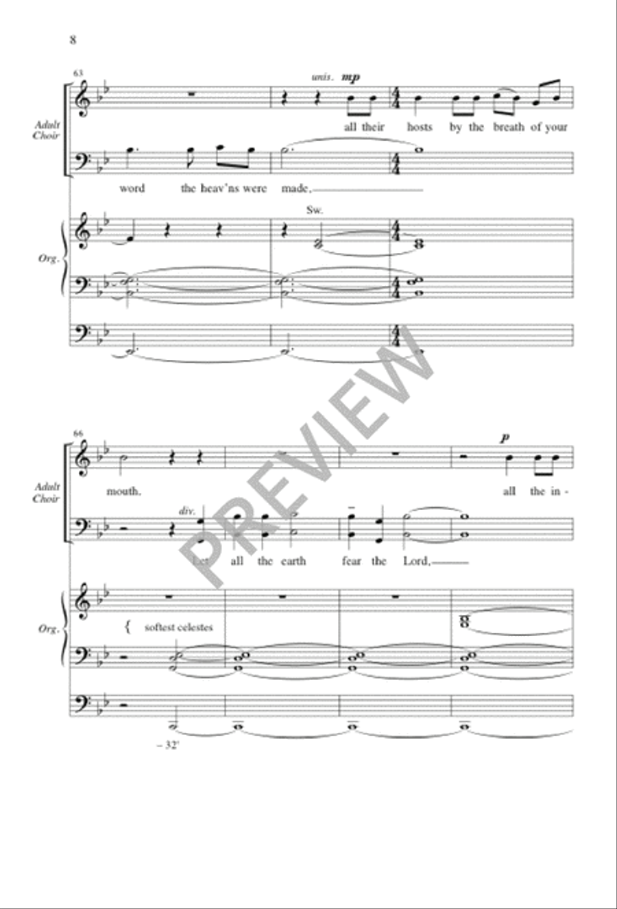 I Was Glad 4-Part scores gallery preview page 8