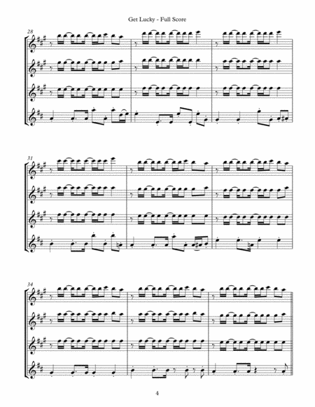 Get Lucky (for Flute Quartet) image number null