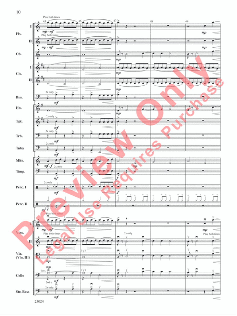 Symphonic Statement Full Orchestra scores gallery preview page 12
