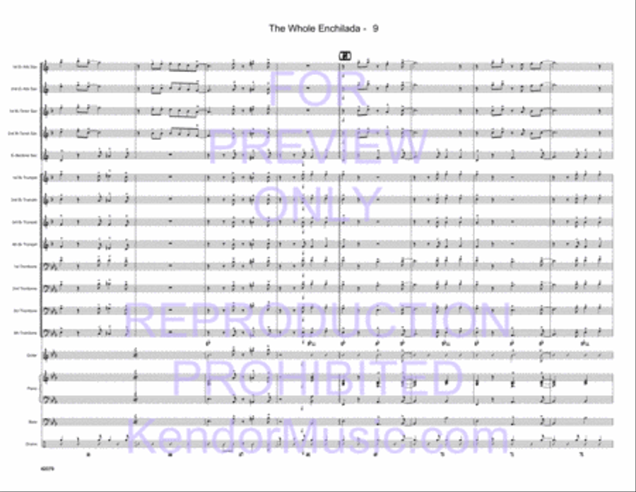 Whole Enchilada, The Whole Enchilada, The Jazz Ensemble scores gallery preview page 10