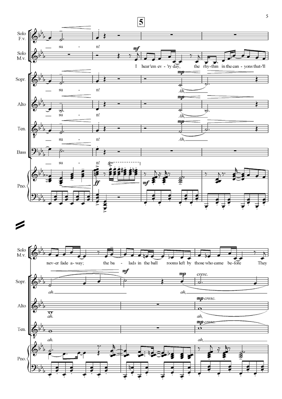 Another Day Of Sun Another Day Of Sun 4-Part scores gallery preview page 5