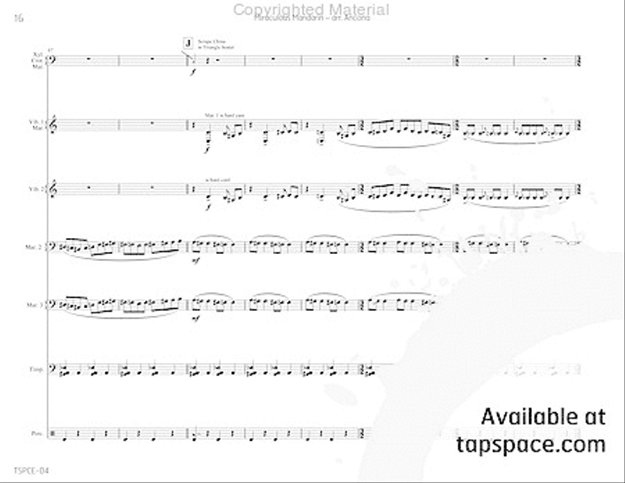 Miraculous Mandarin, The Miraculous Mandarin, The Percussion Ensemble scores gallery preview page 19