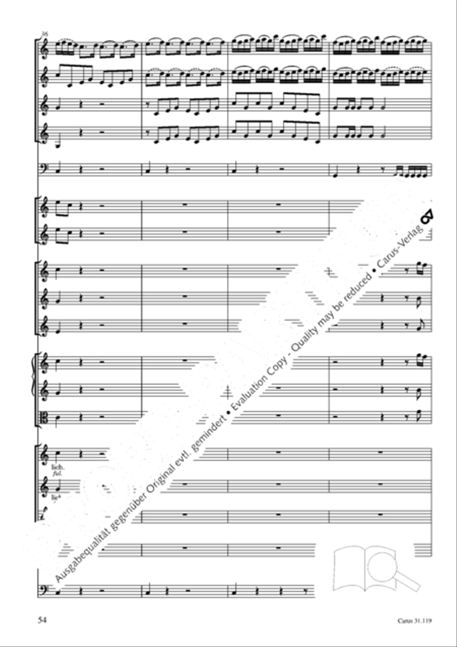 Praise the Lord, O Jerusalem (Preise, Jerusalem, den Herrn) 4-Part scores gallery preview page 55