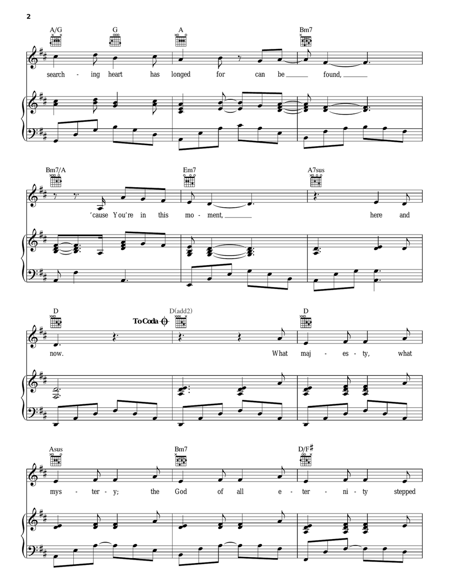 Here And Now Here And Now Piano, Vocal, Guitar scores gallery preview page 2
