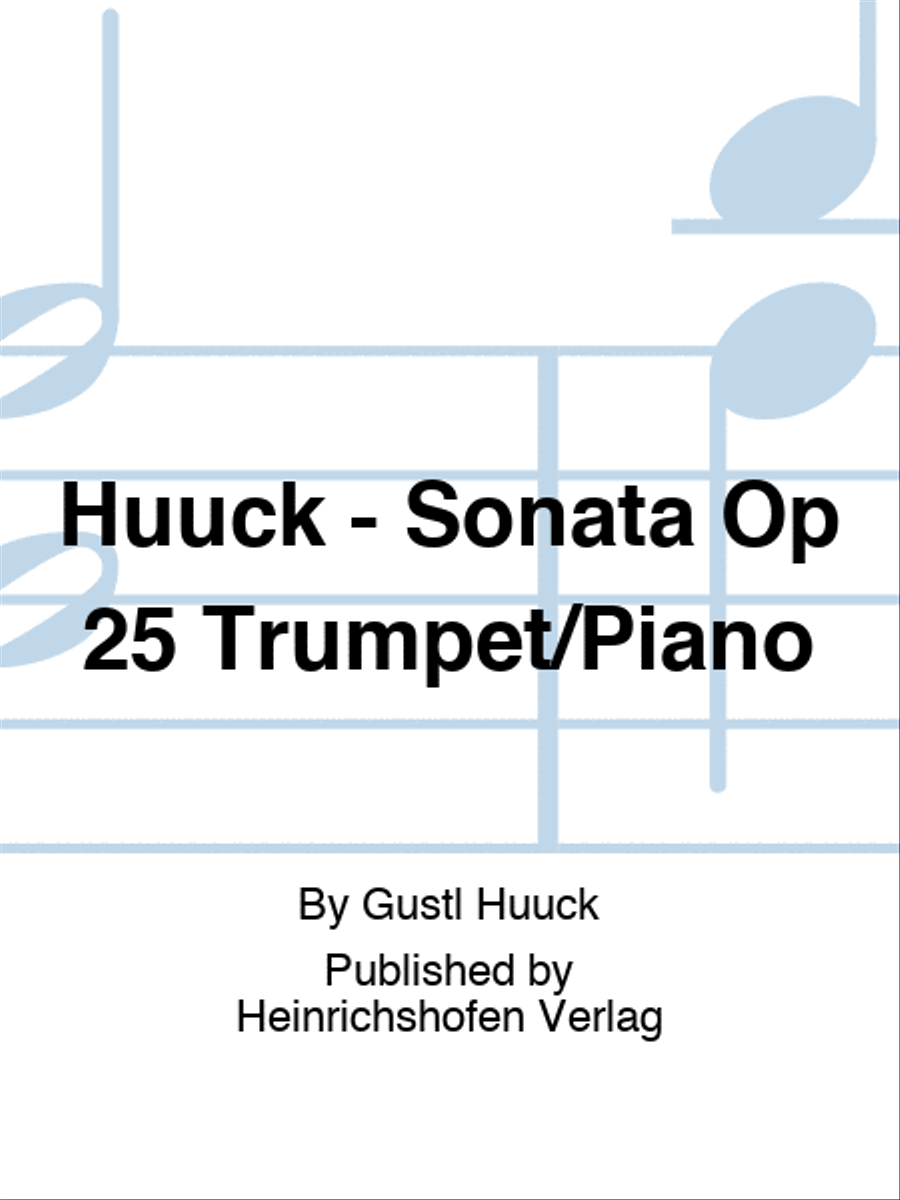 Huuck - Sonata Op 25 Trumpet/Piano Trumpet Solo scores gallery preview page 1