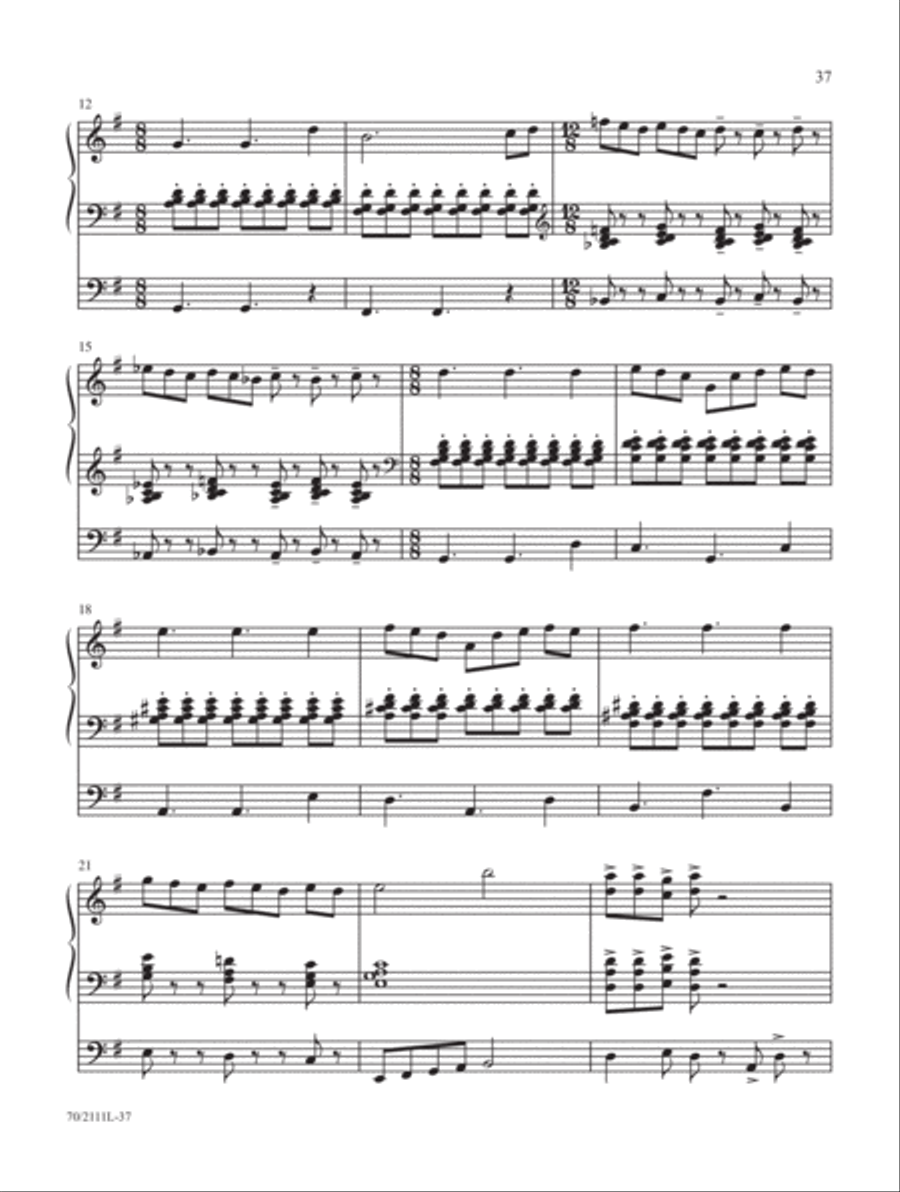 Sunday Jubilation Organ Solo scores gallery preview page 12