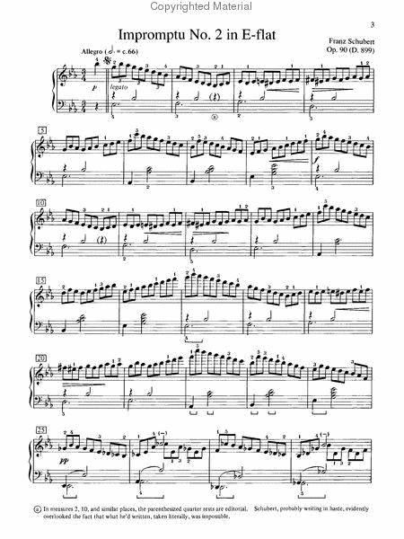 Impromptu, Op. 90, No. 2