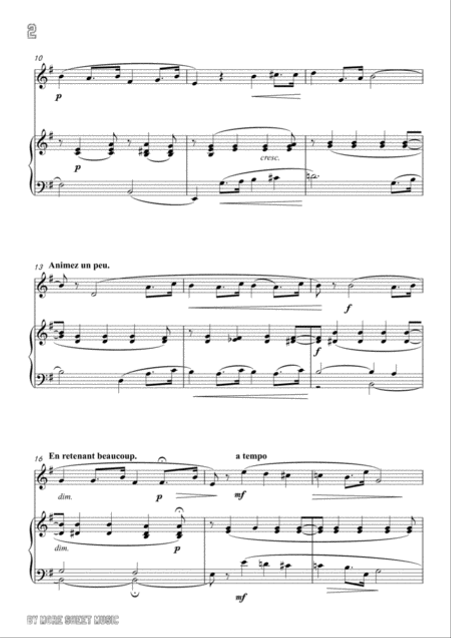 Massenet-Elégie, for Violin and Piano Massenet-Elégie, for Violin and Piano Violin Solo scores gallery preview page 4