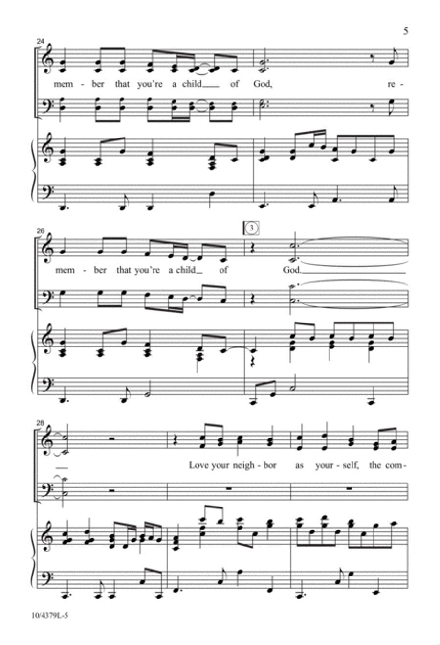 You Are Wonderfully Made 4-Part scores gallery preview page 5