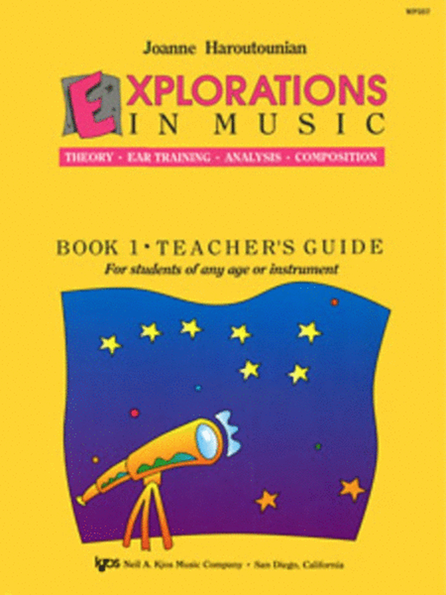Explorations In Music Book 1 Teachers Book Only