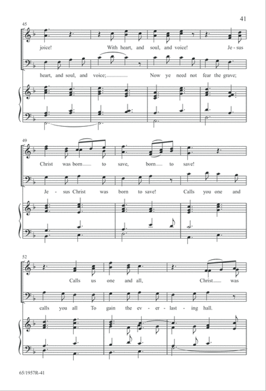 Festival of Lessons and Carols 4-Part scores gallery preview page 42