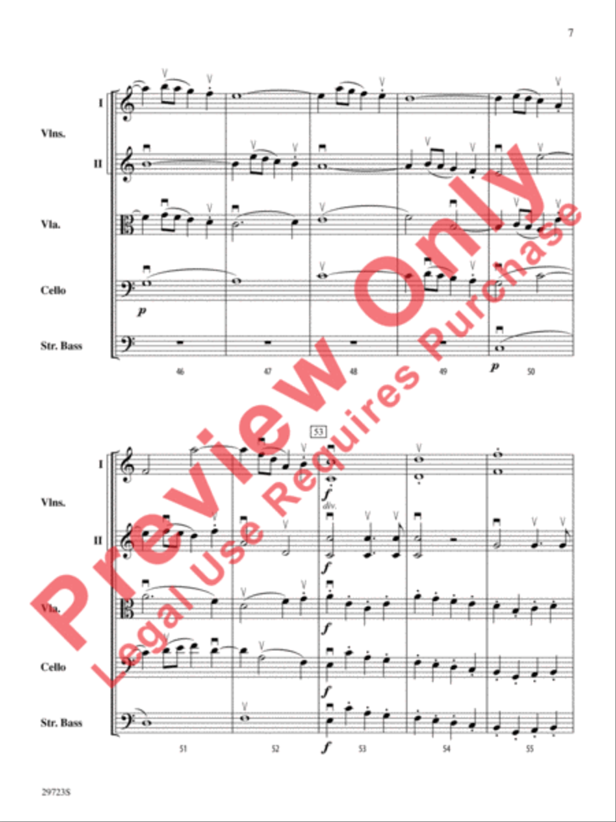 Symphony No. 41 String Orchestra scores gallery preview page 8