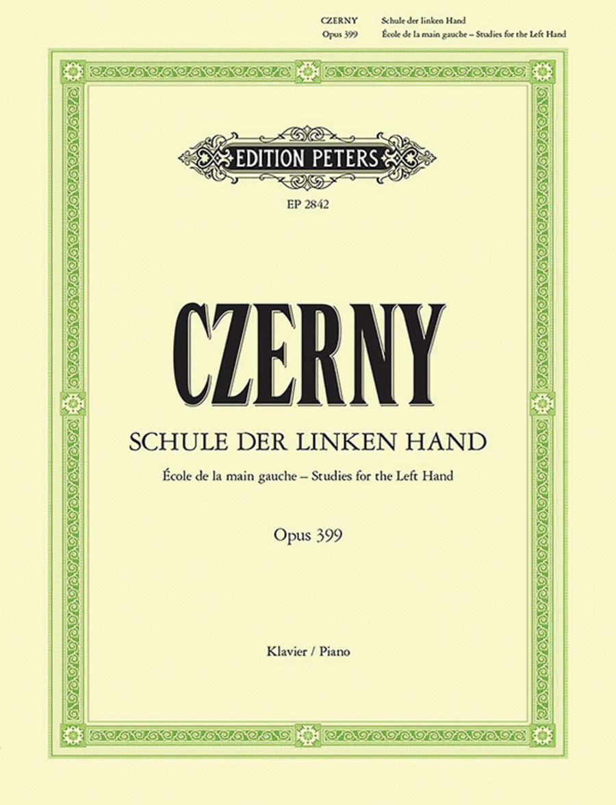 Studies for the Left Hand Op. 399 for Piano Piano Method scores gallery preview page 1