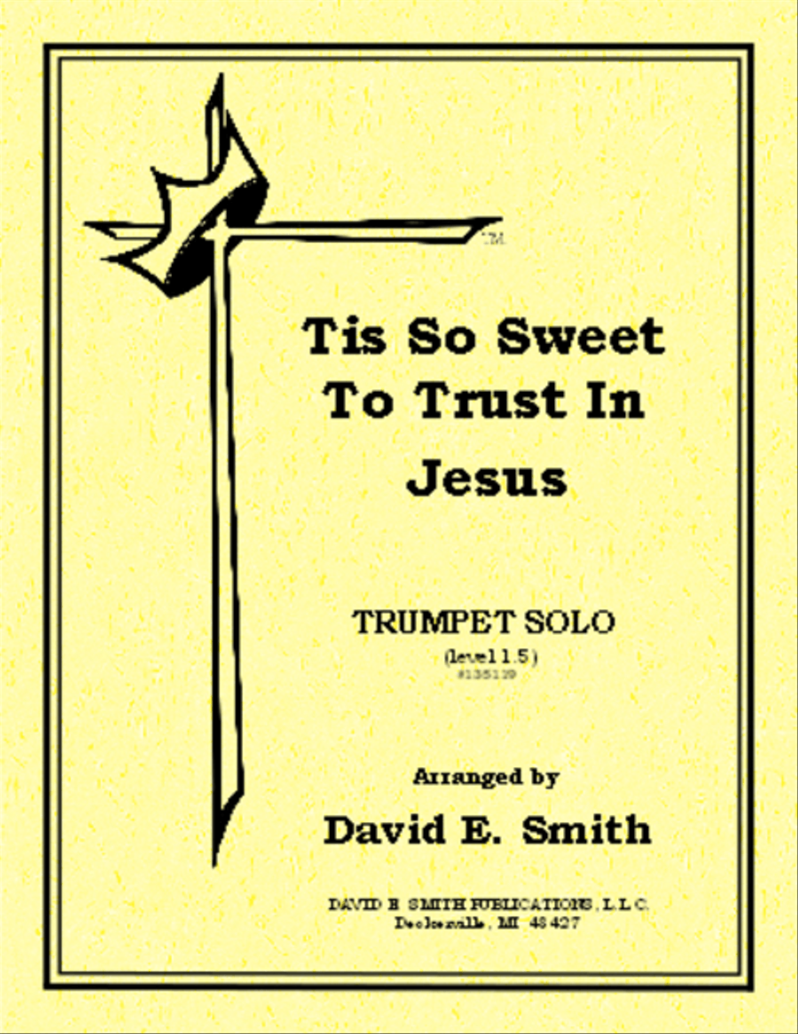 Tis So Sweet to Trust in Jesus Flute scores gallery preview page 1