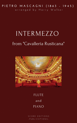 Book cover for Mascagni: Intermezzo (for Flute and Piano)