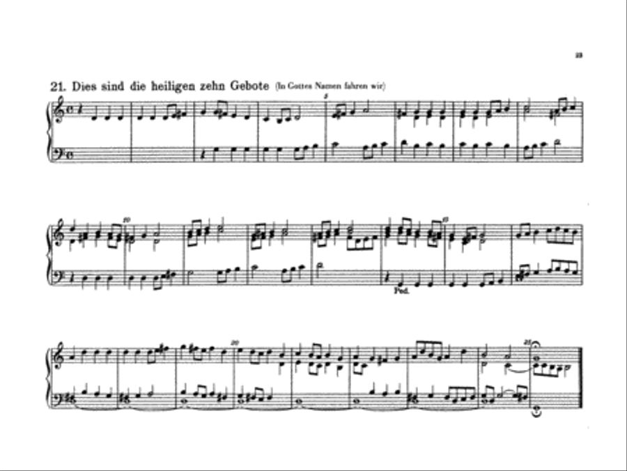 Bach: Forty-four Organ Chorales Organ scores gallery preview page 1