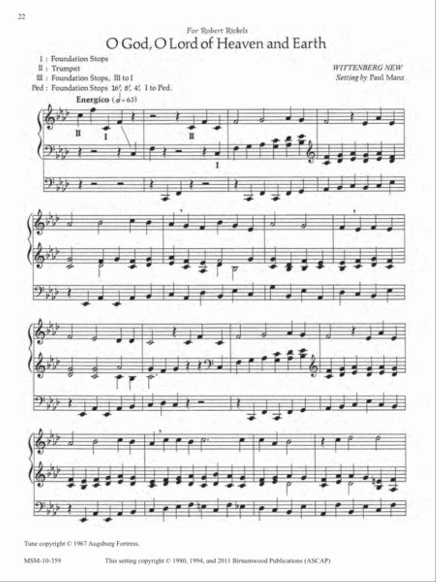 Ten Chorale Improvisations, Set 9 Organ scores gallery preview page 12