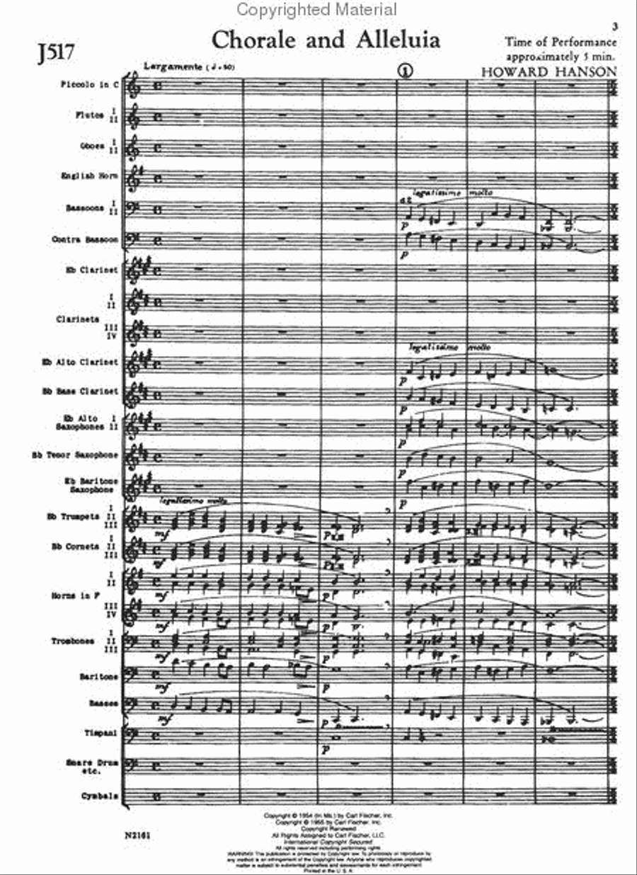 Chorale And Alleluia Concert Band scores gallery preview page 2