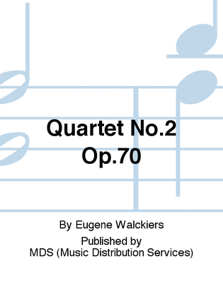 Book cover for Quartet No.2 Op.70