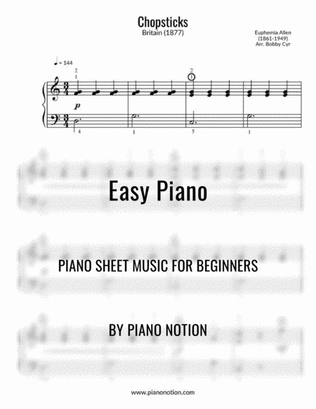 Book cover for Chopsticks (Easy Piano Solo)