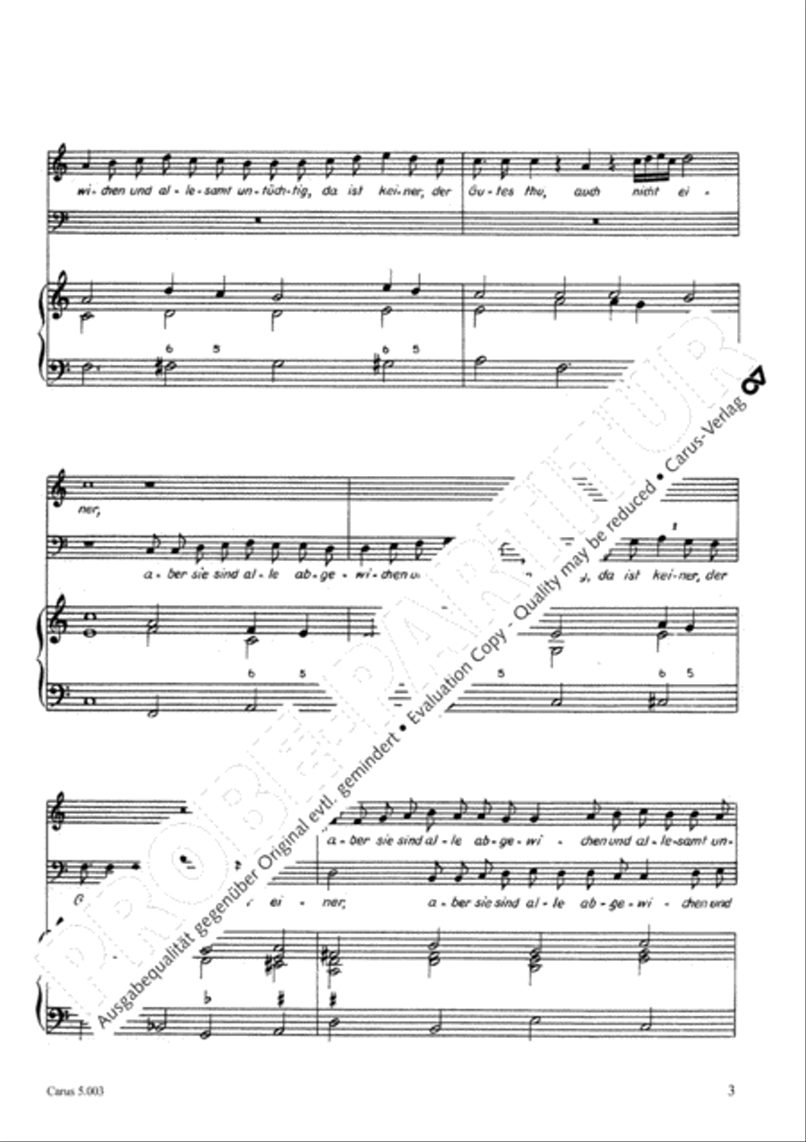 The Lord looks down (Der Herr schauet vom Himmel) Voice scores gallery preview page 4