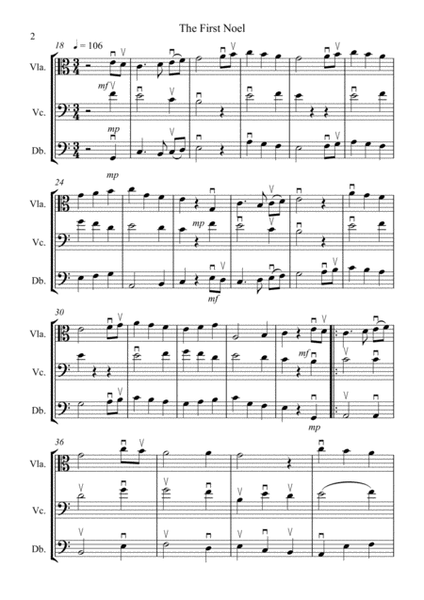 8 Easy Christmas Trios for Viola, Cello and Double Bass image number null