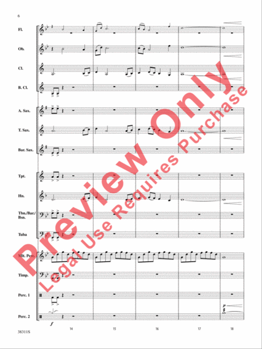 Winds of the Orient Concert Band scores gallery preview page 6