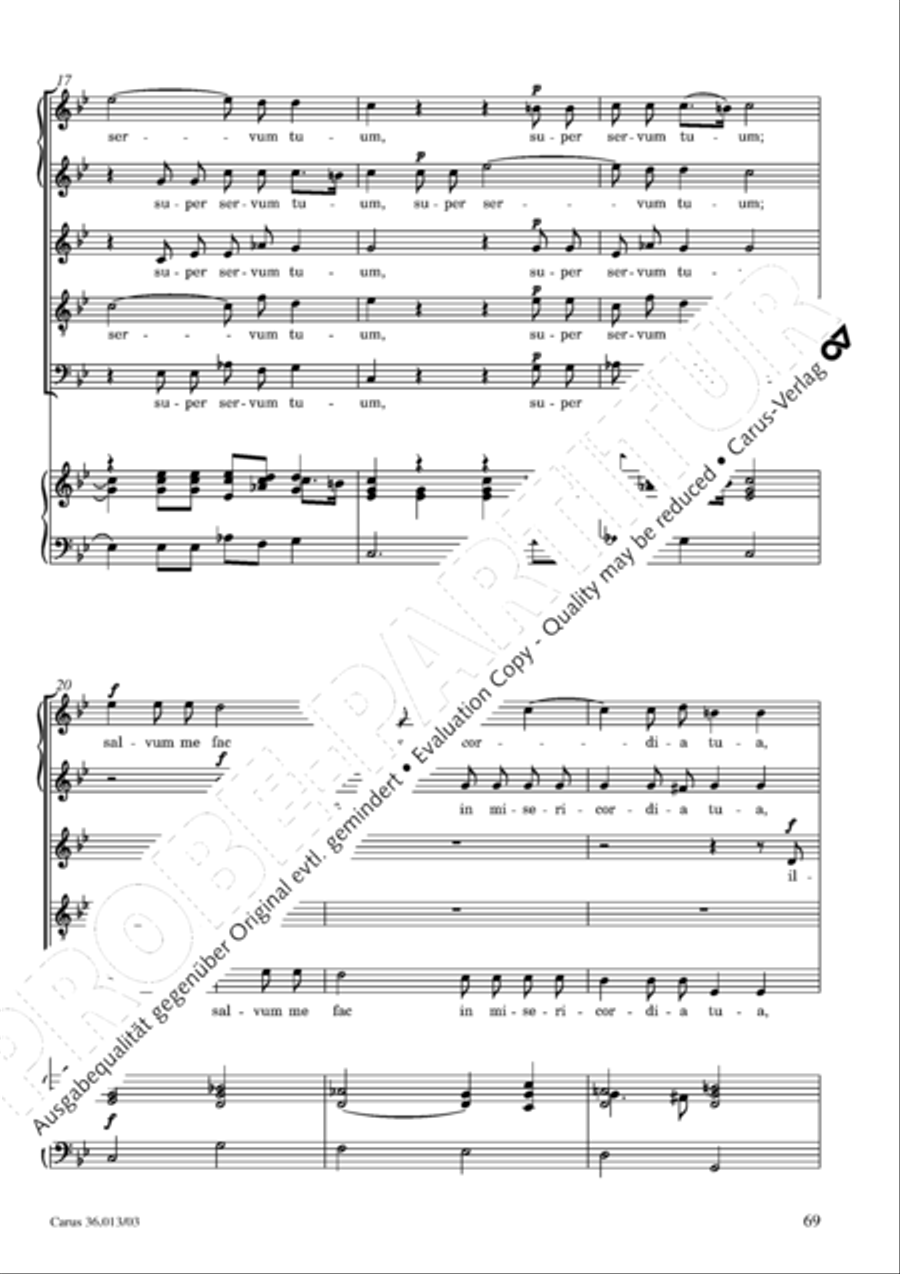 Membra Jesu nostri SSATB scores gallery preview page 70