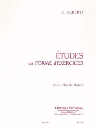 Book cover for Etudes En Forme D'exercices (harp Solo)