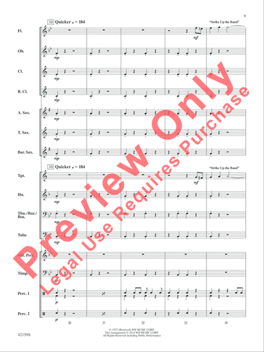 Two, by George Concert Band scores gallery preview page 10