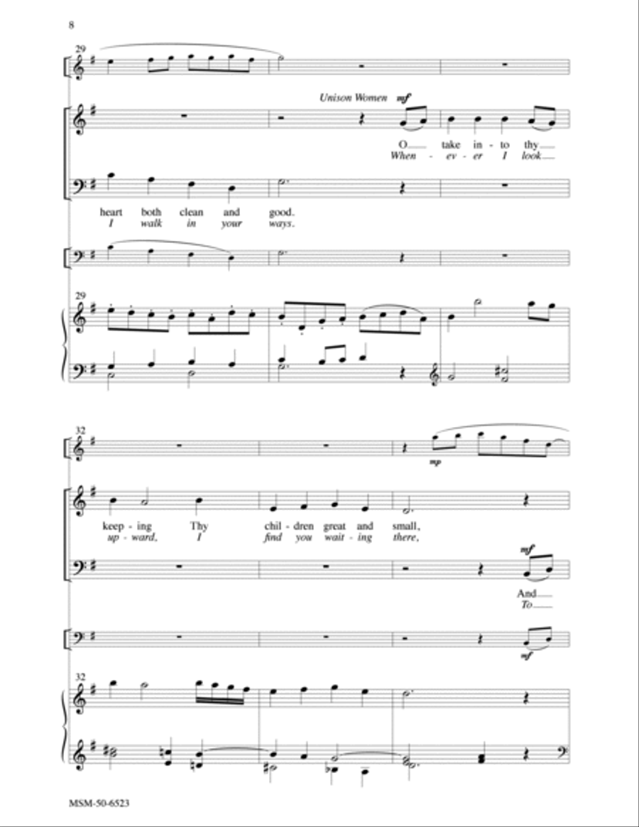 Thy Holy Wings 4-Part scores gallery preview page 6