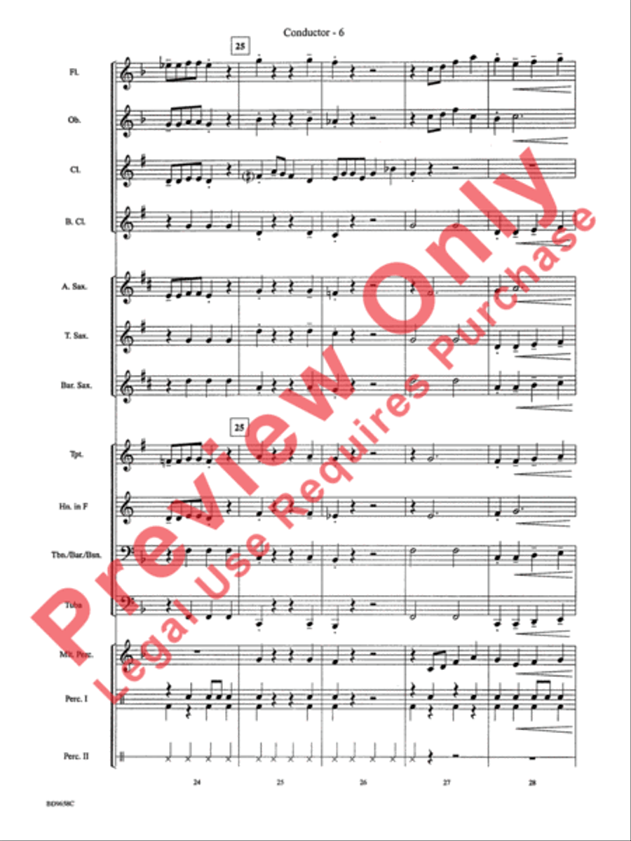 Clarinet Jive Concert Band scores gallery preview page 9