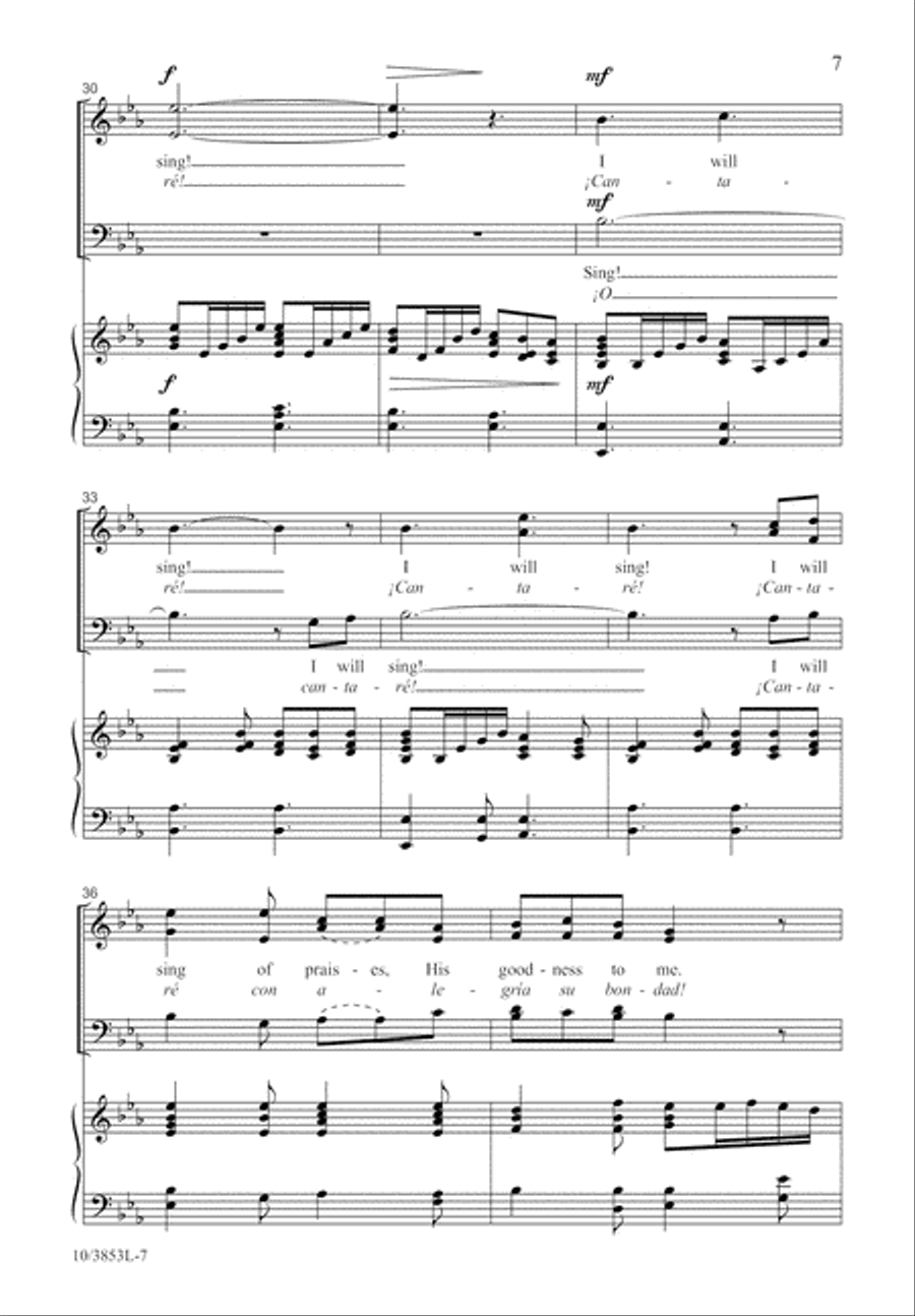 I Will Joyfully Sing 4-Part scores gallery preview page 8