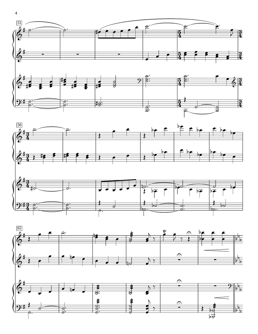 Planetarium Piano Duet scores gallery preview page 4