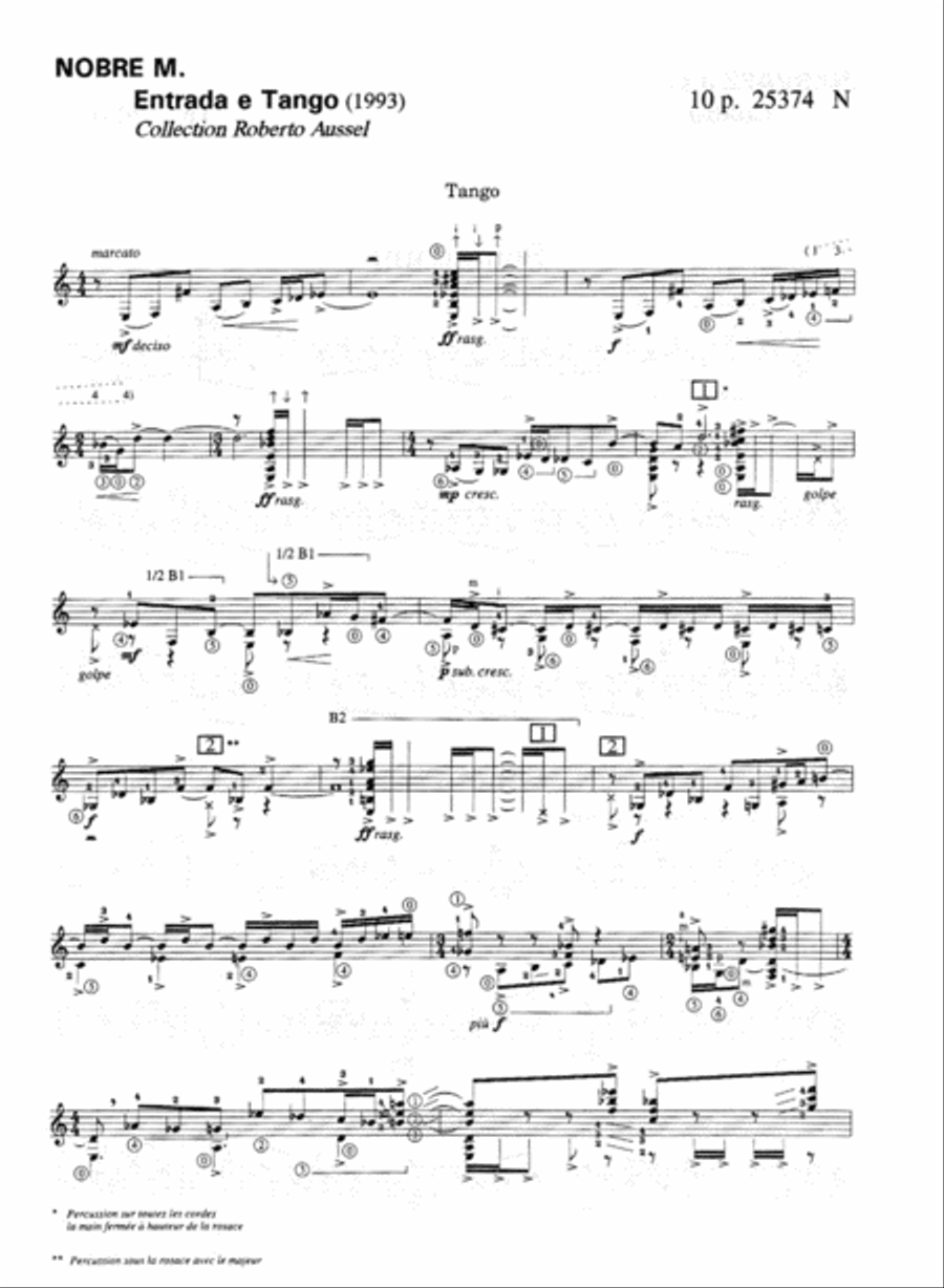 Entrada Et Tango Acoustic Guitar scores gallery preview page 2