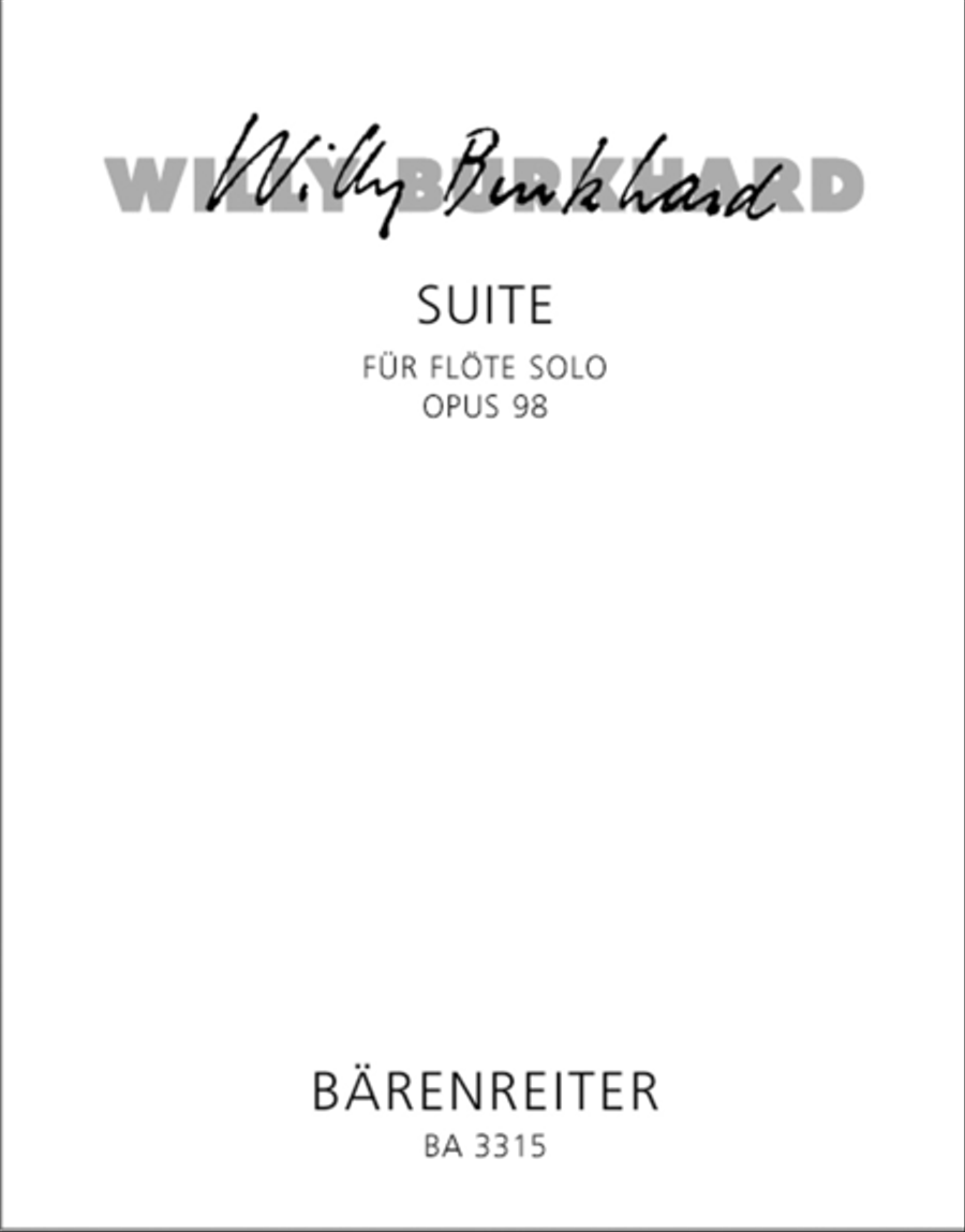 Suite for Solo Flute op. 98 Flute Solo scores gallery preview page 1