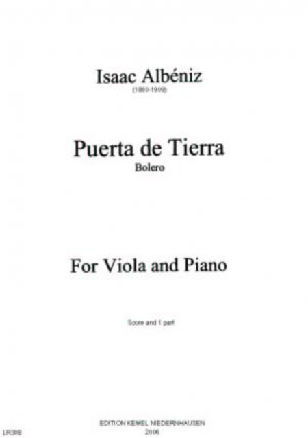 Puerta de tierra : bolero de Recuerdos de viaje : for viola and piano