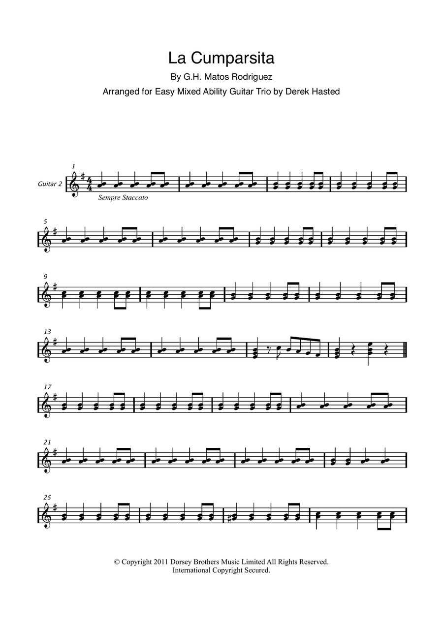 La Cumparsita Guitar Ensemble scores gallery preview page 6