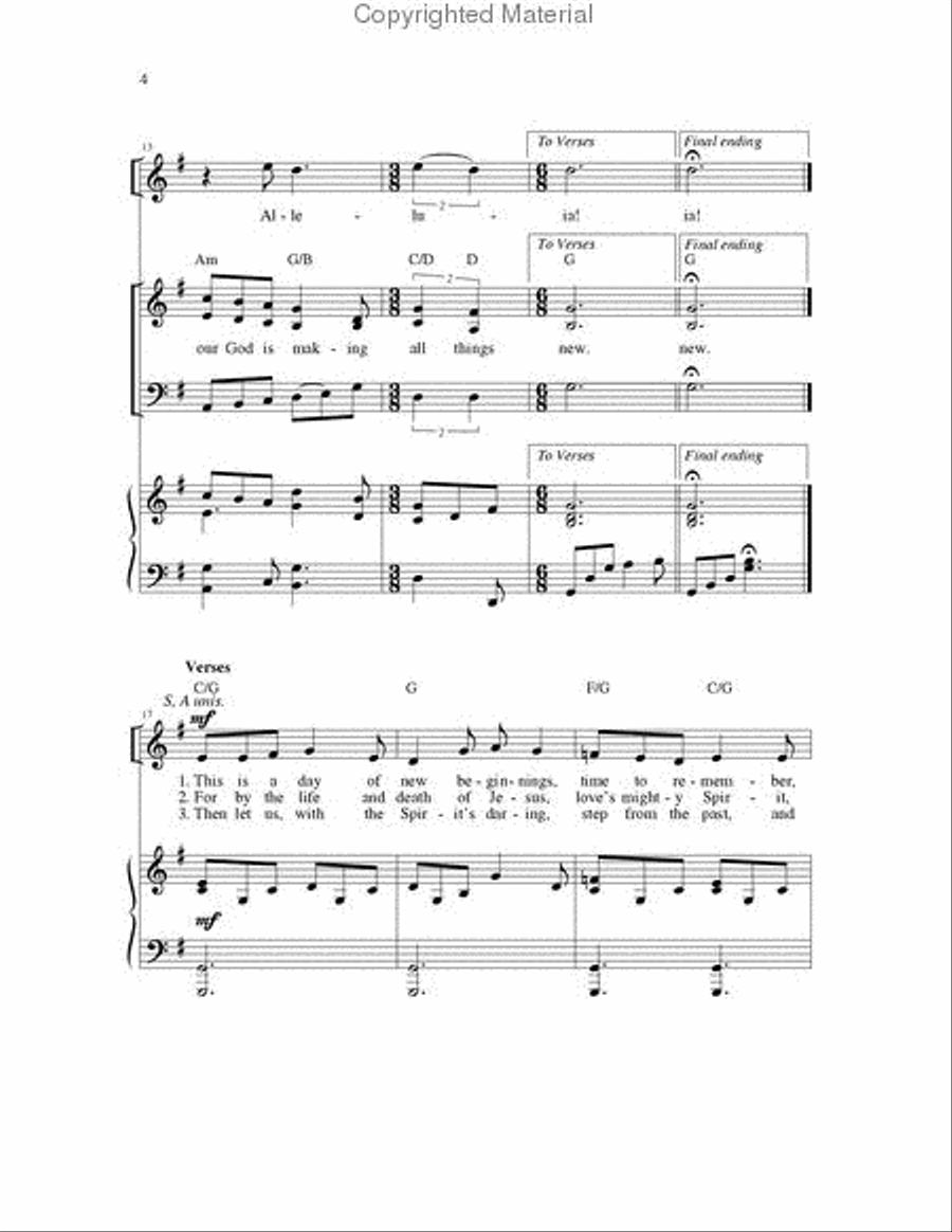 Christ is Alive Christ is Alive 3-Part scores gallery preview page 4